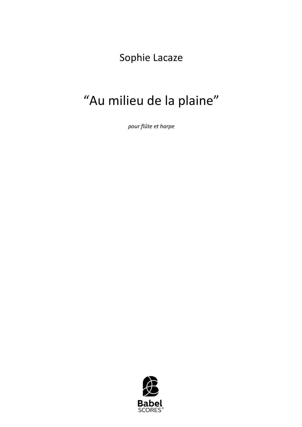 Au milieu de la plaine