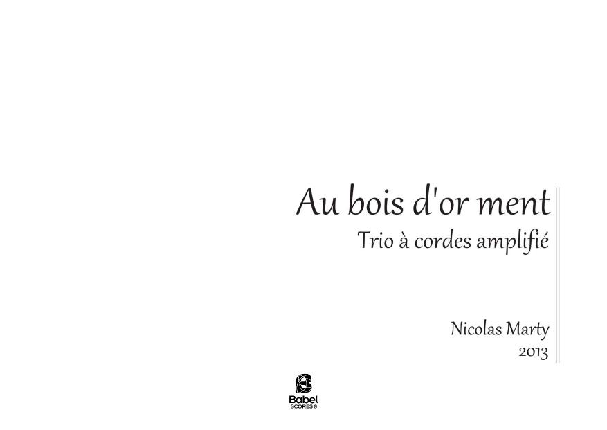 Au bois d'or ment
