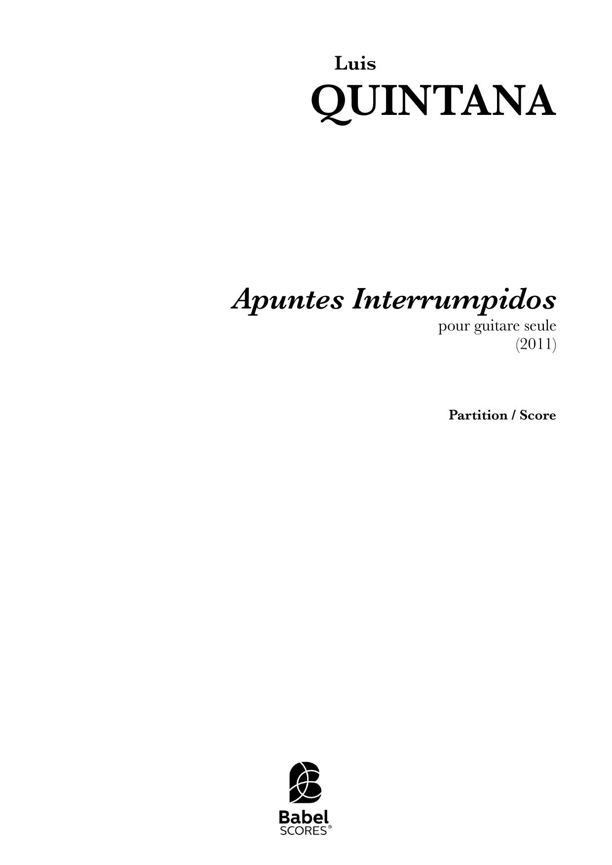 Apuntes interrumpidos