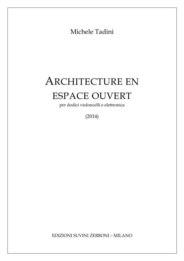 Architecture en espace ouvert