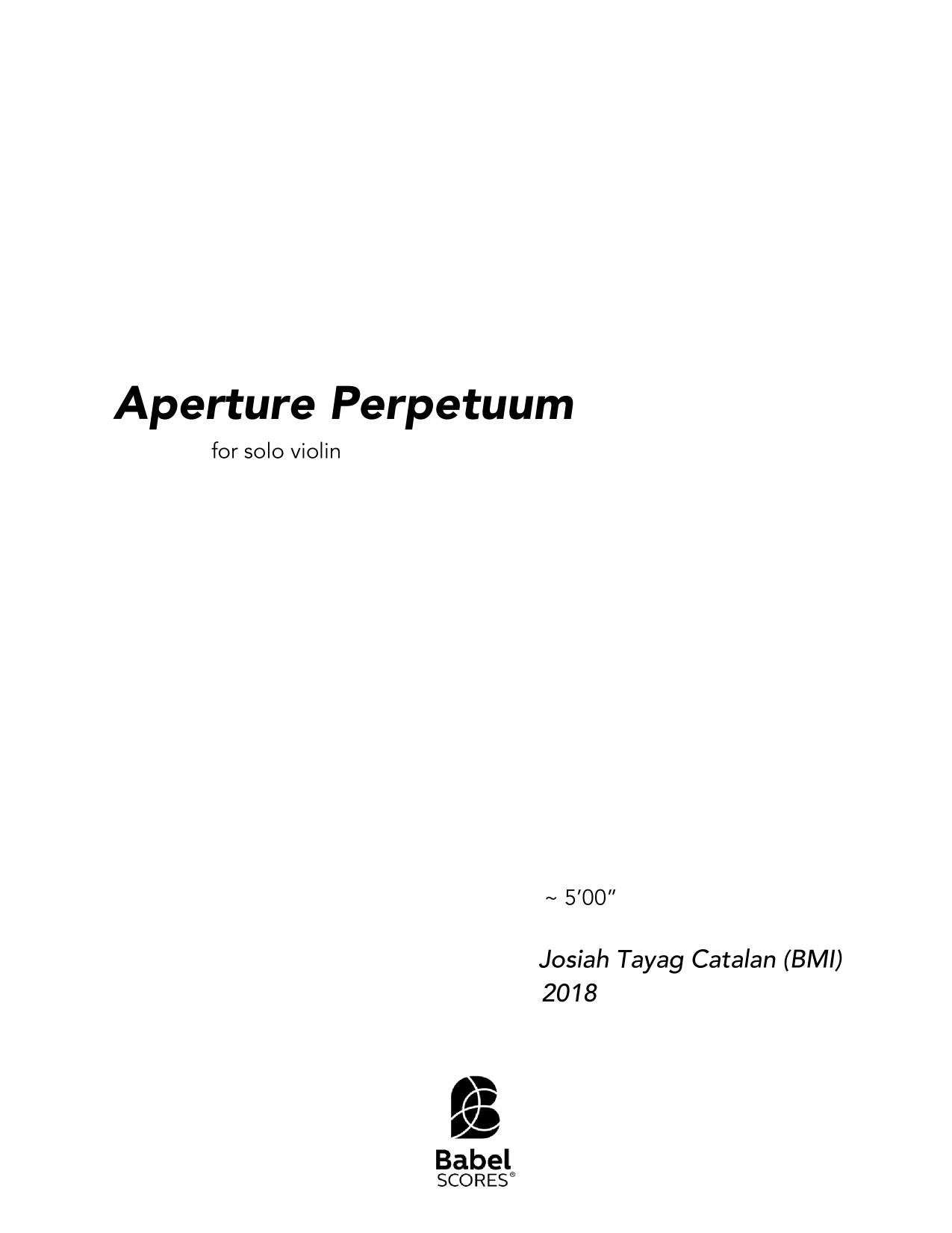 Aperture Perpetuum