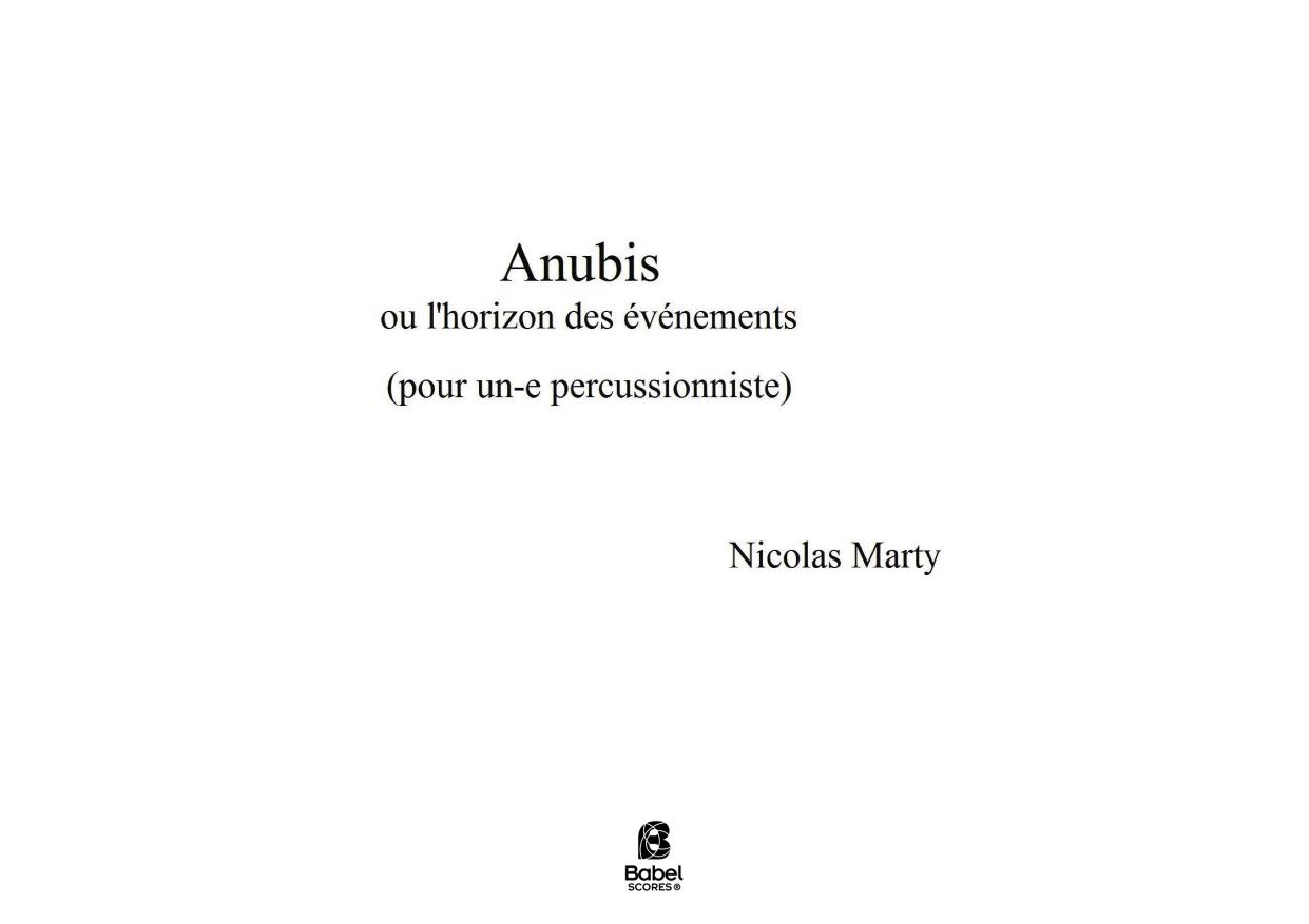 Anubis, ou l'horizon des événements