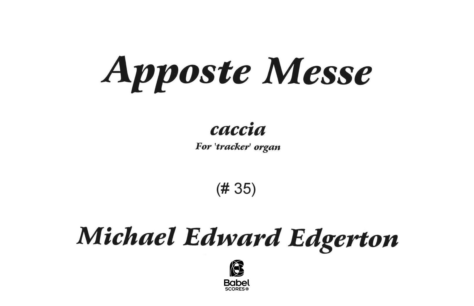 Apposte Messe