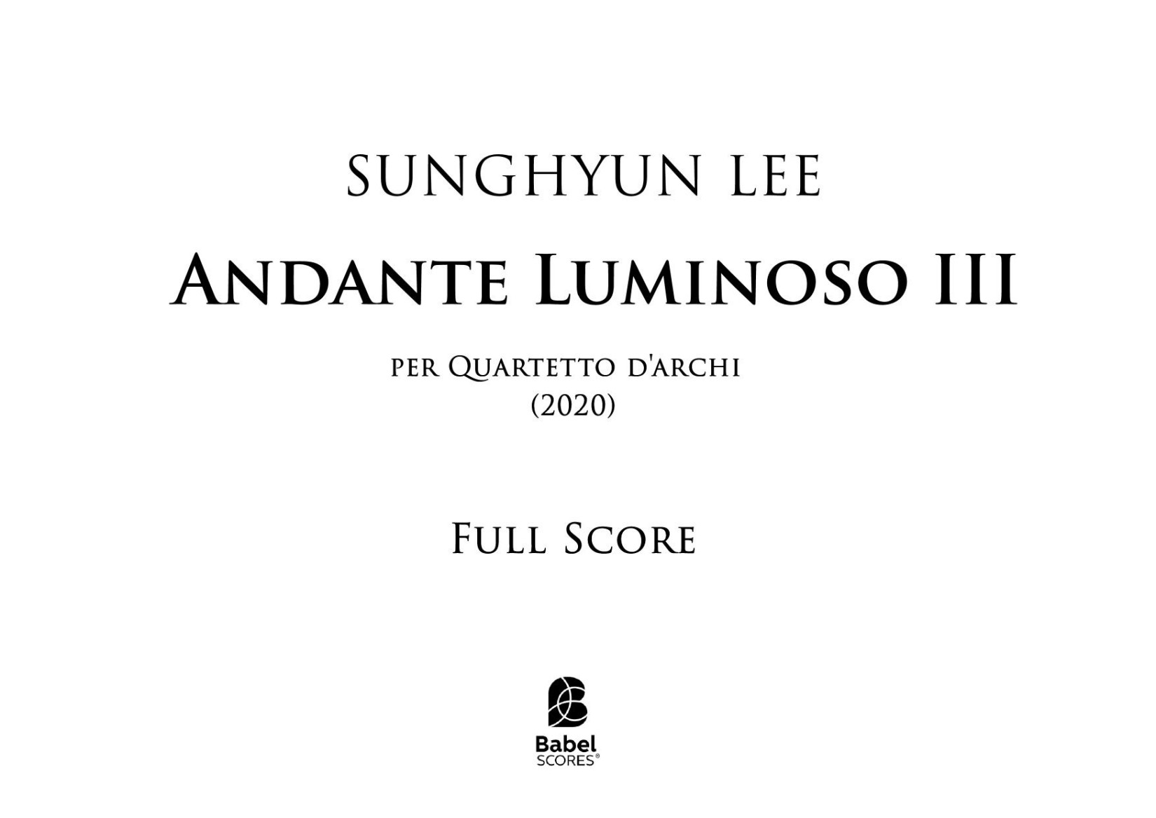 Andante Luminoso III