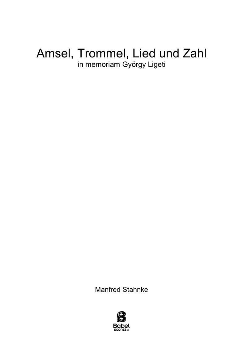 Amsel trommel lied und zahl