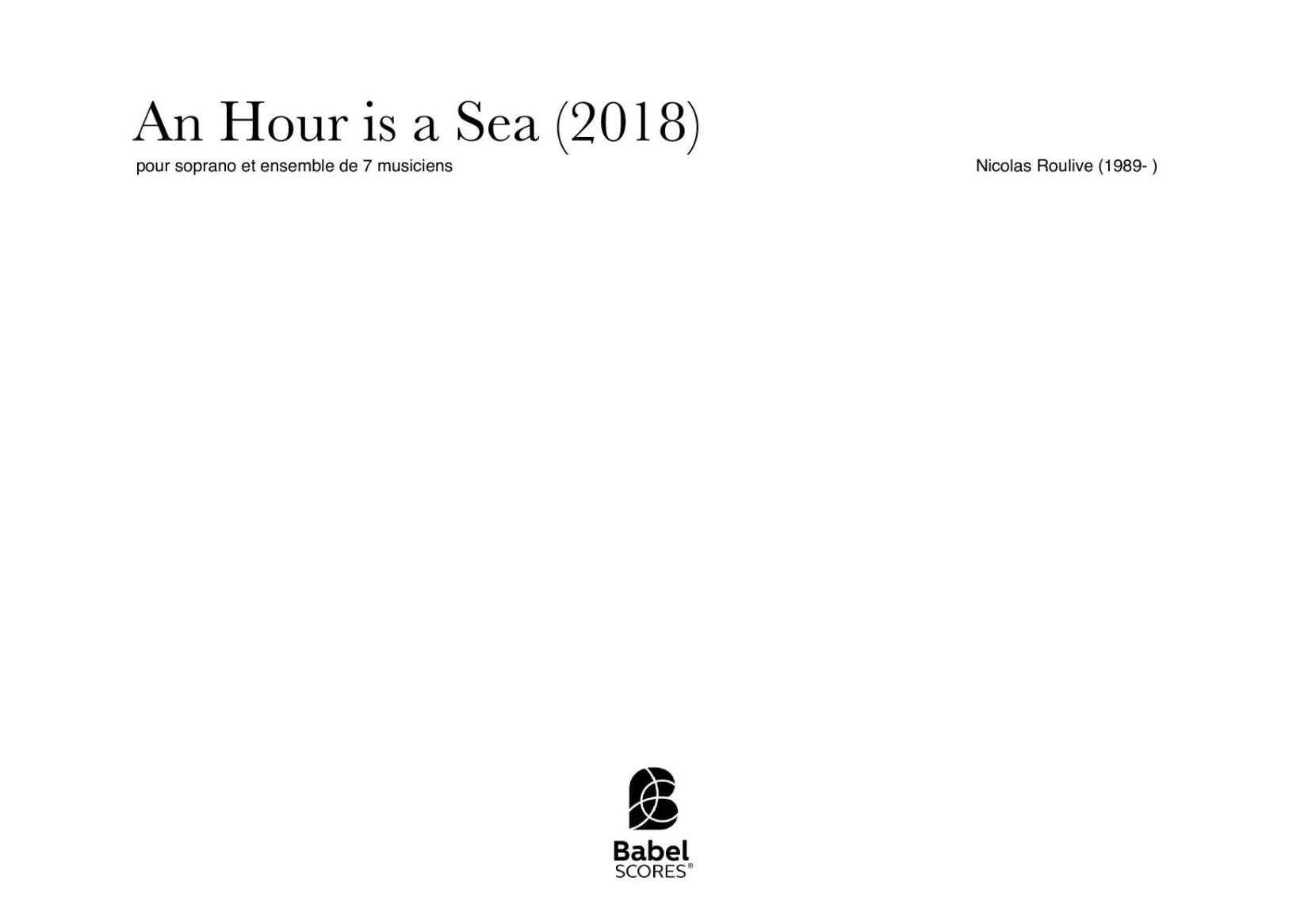 An Hour is a Sea