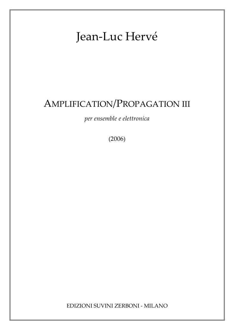 Amplification Propagation III b