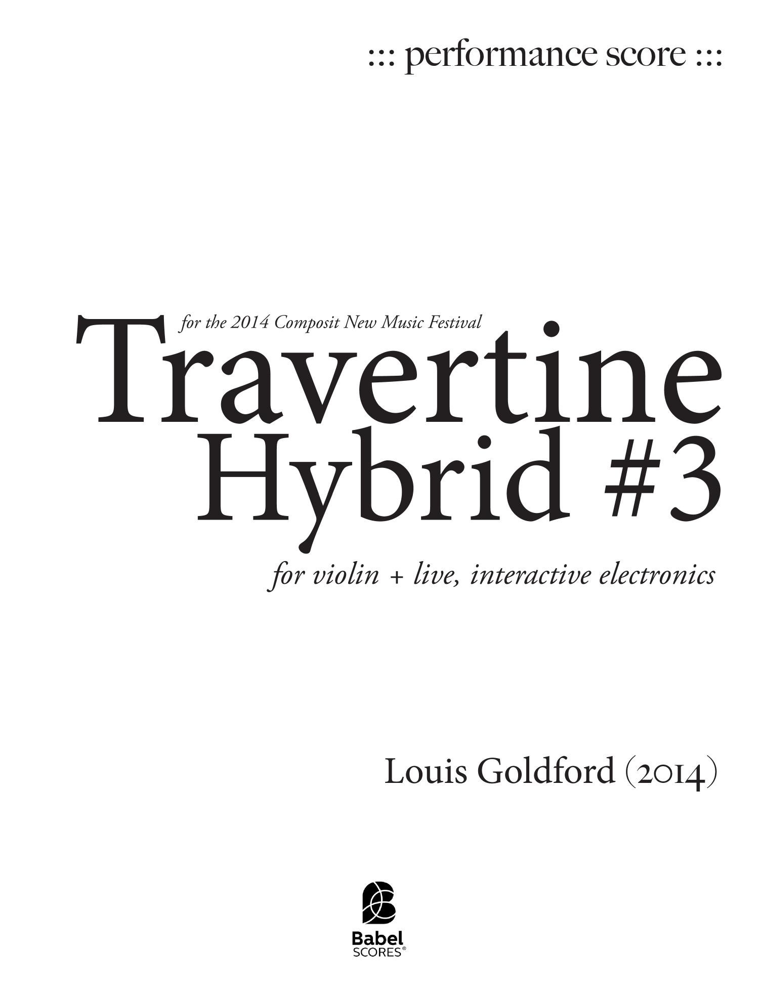 Travertine Hybrid #3