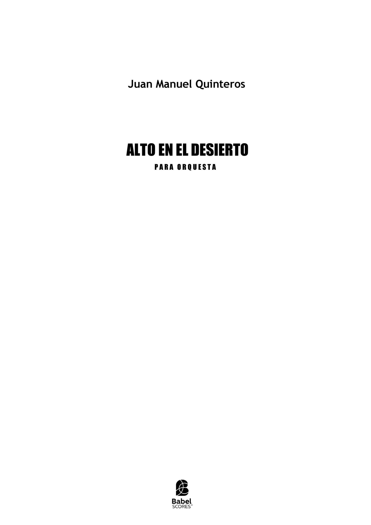 Alto en el desierto
