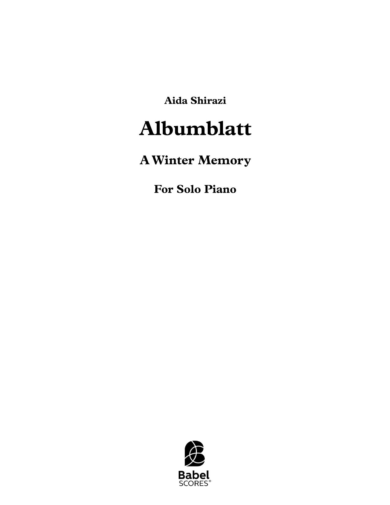 Albumblatt