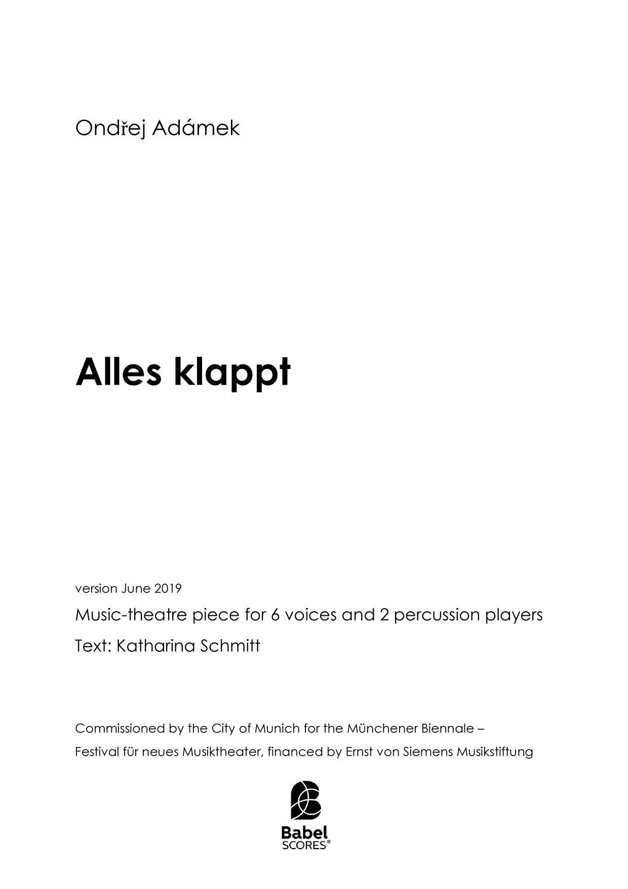 Alles Klappt - volume I