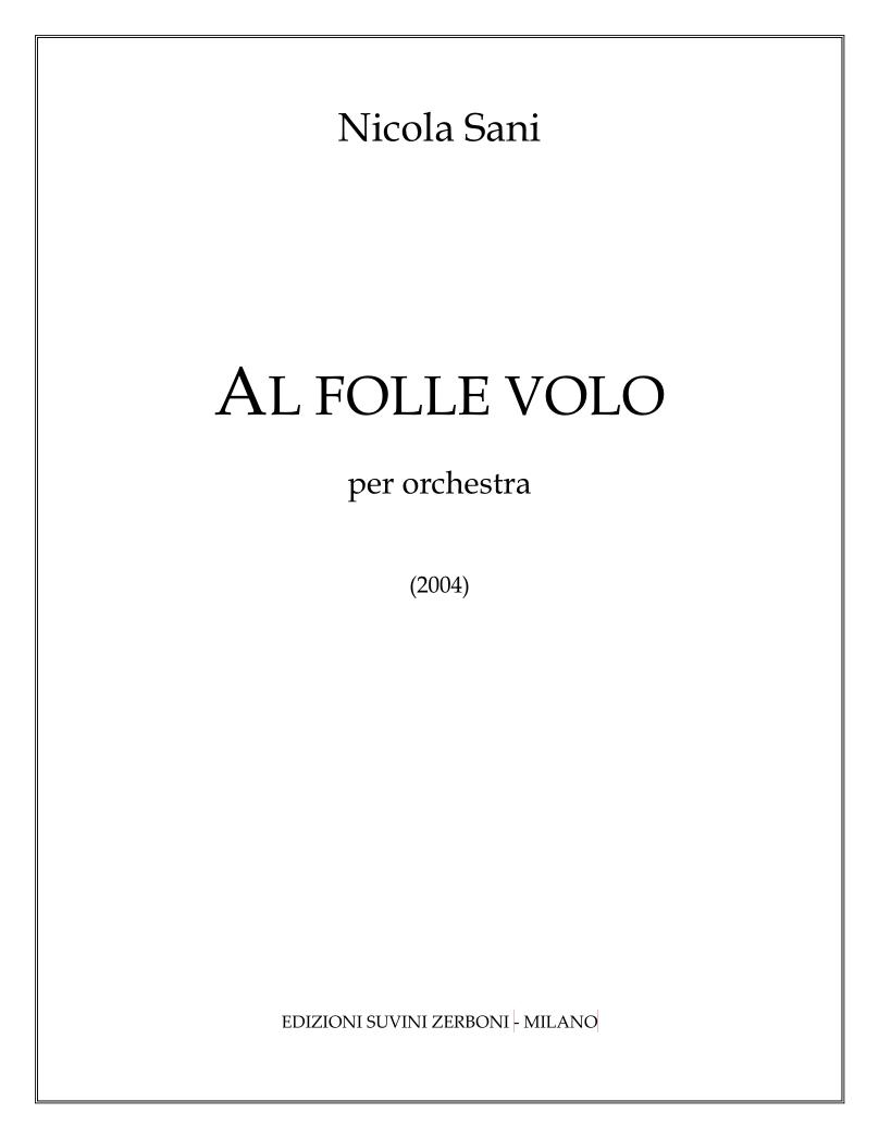 Al folle volo