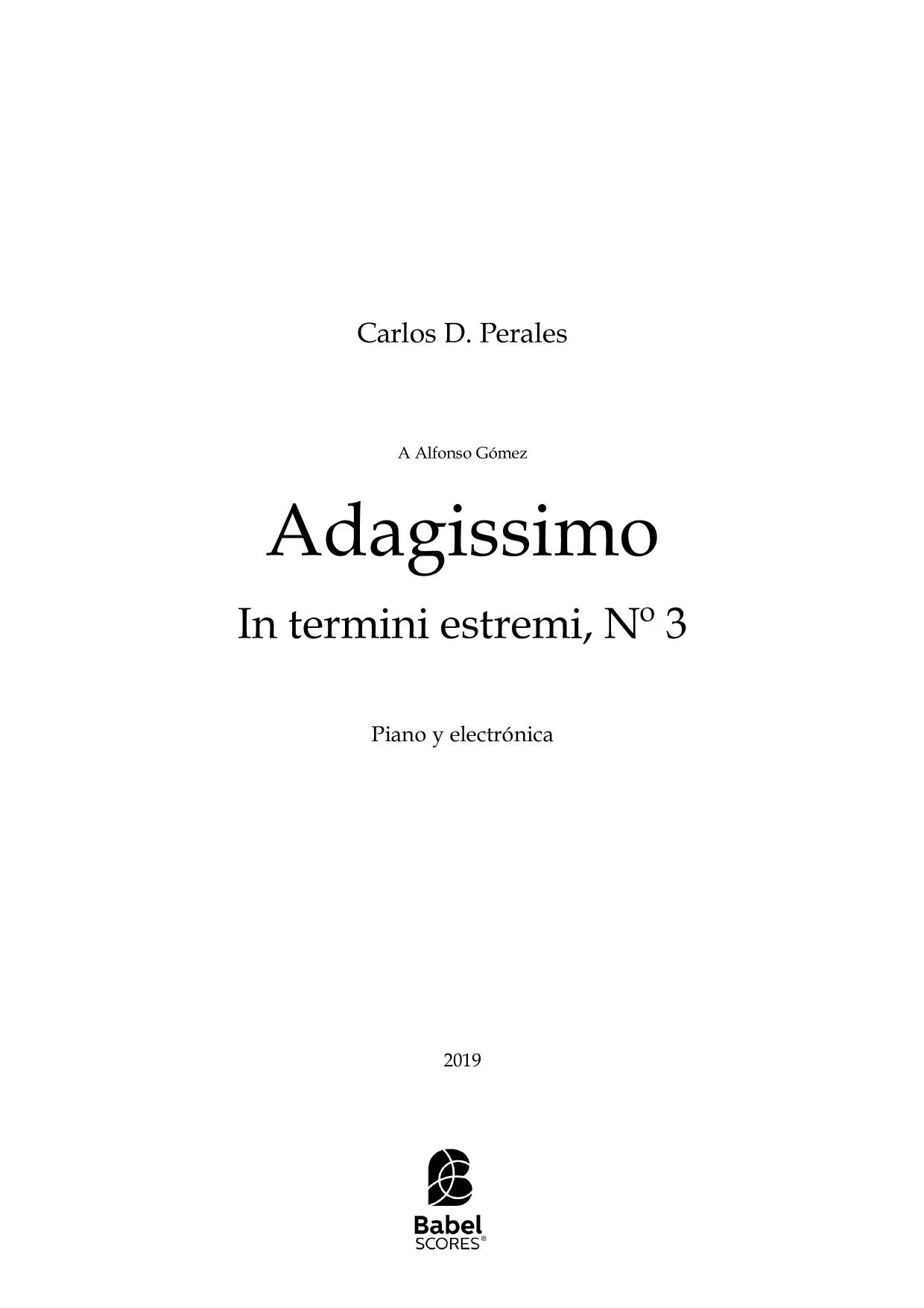Adagissimo  In termini estremi, Nº 3