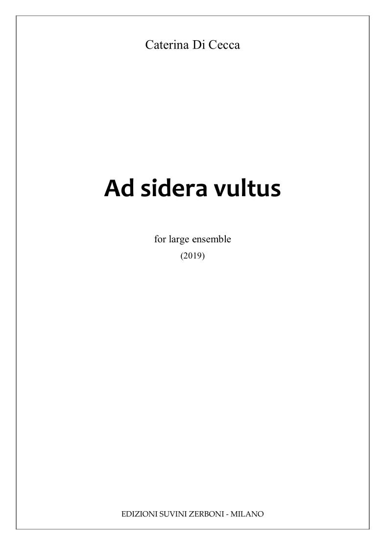 Ad sidera vultus