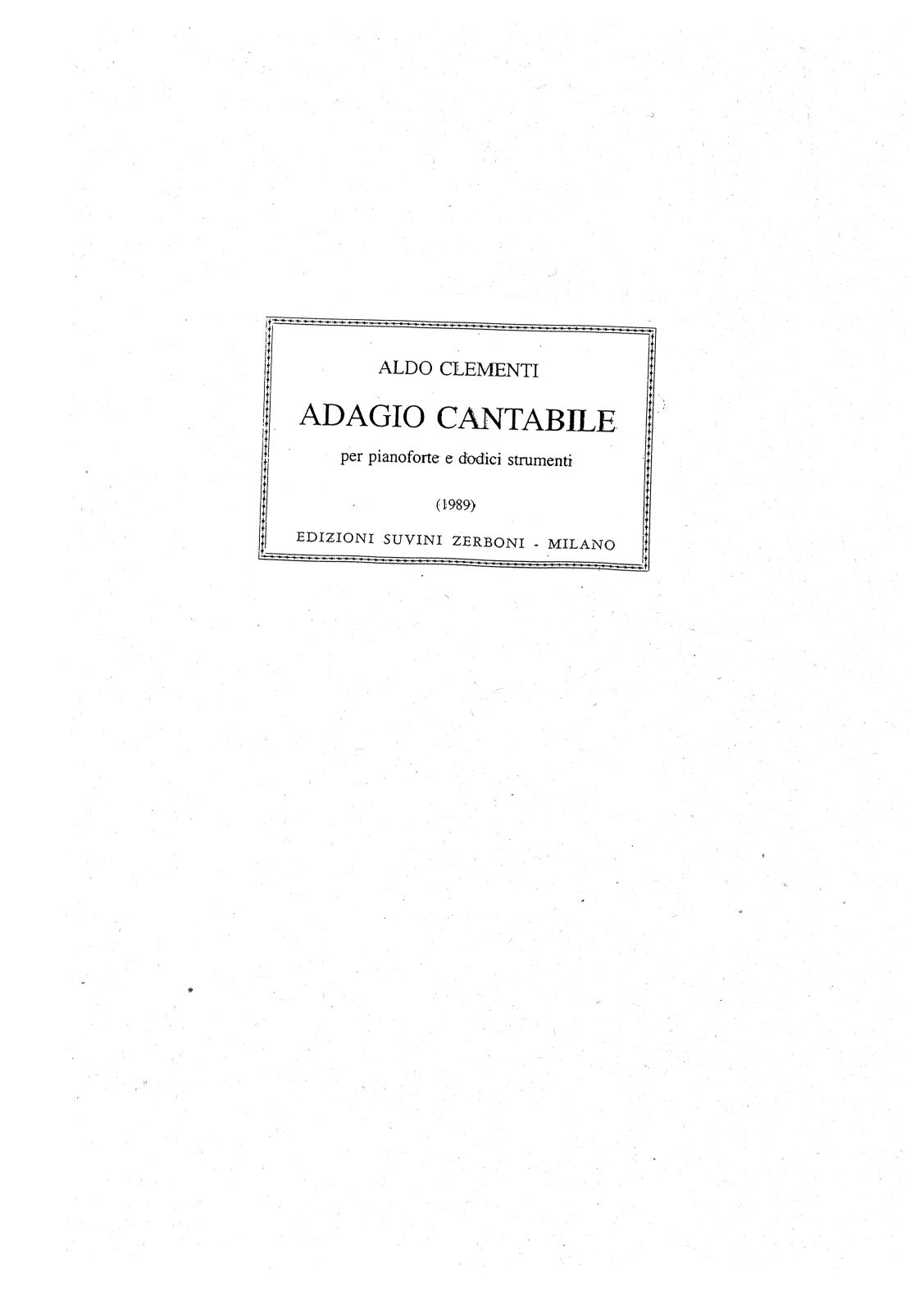 Adagio Cantabile