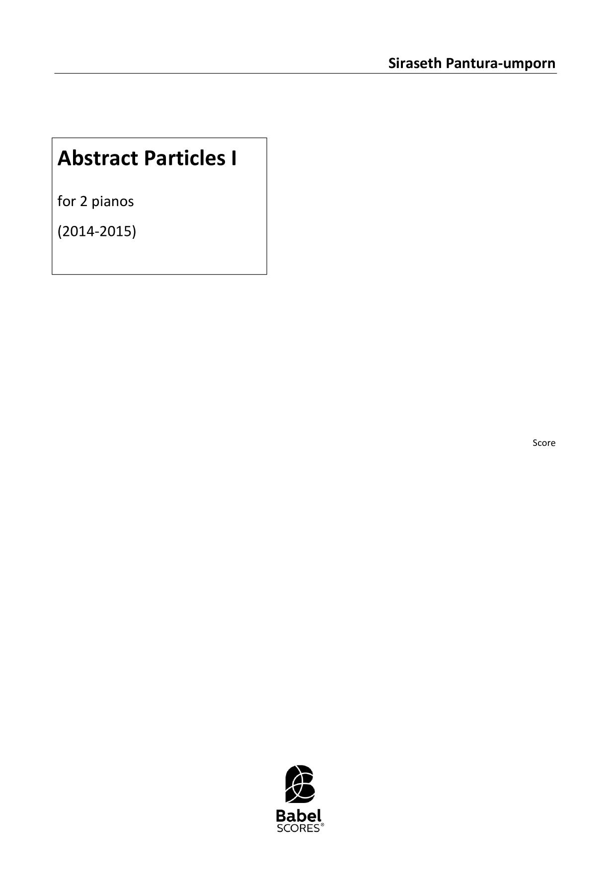 Abstract Particles I