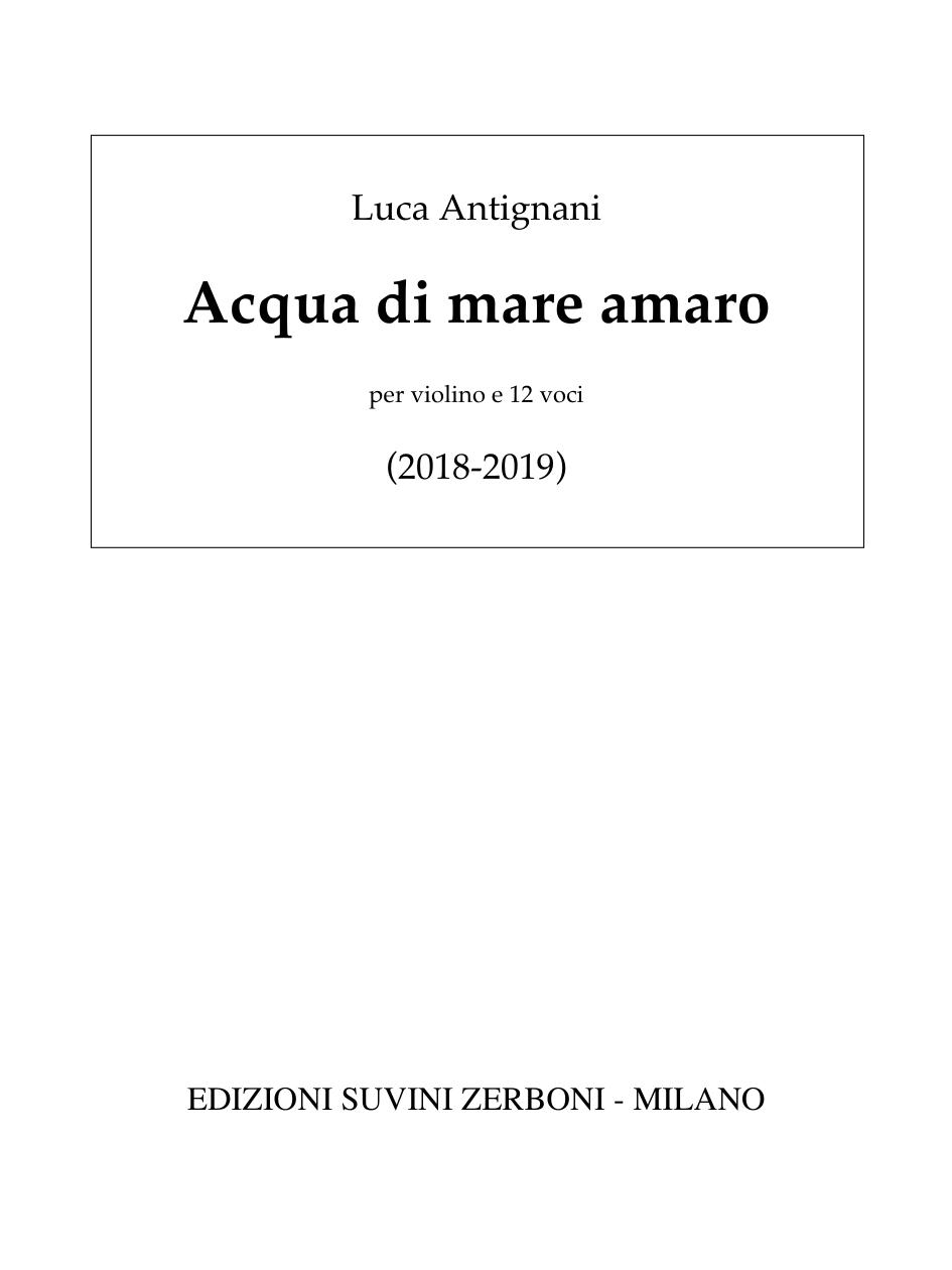 ACQUA DI MARE AMARO