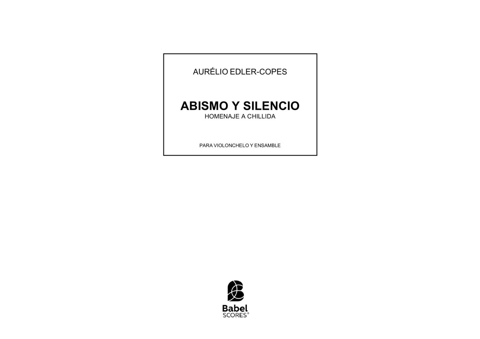 Abismo y Silencio – Homenaje a Chillida