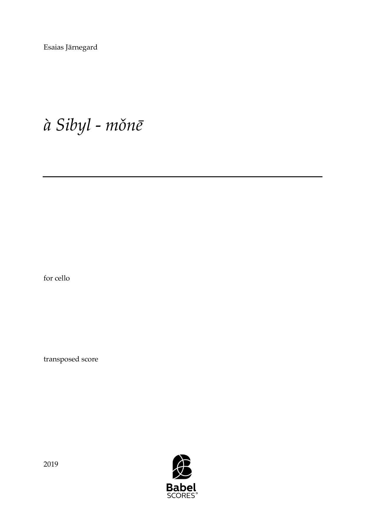 à Sibyl - mǒnē