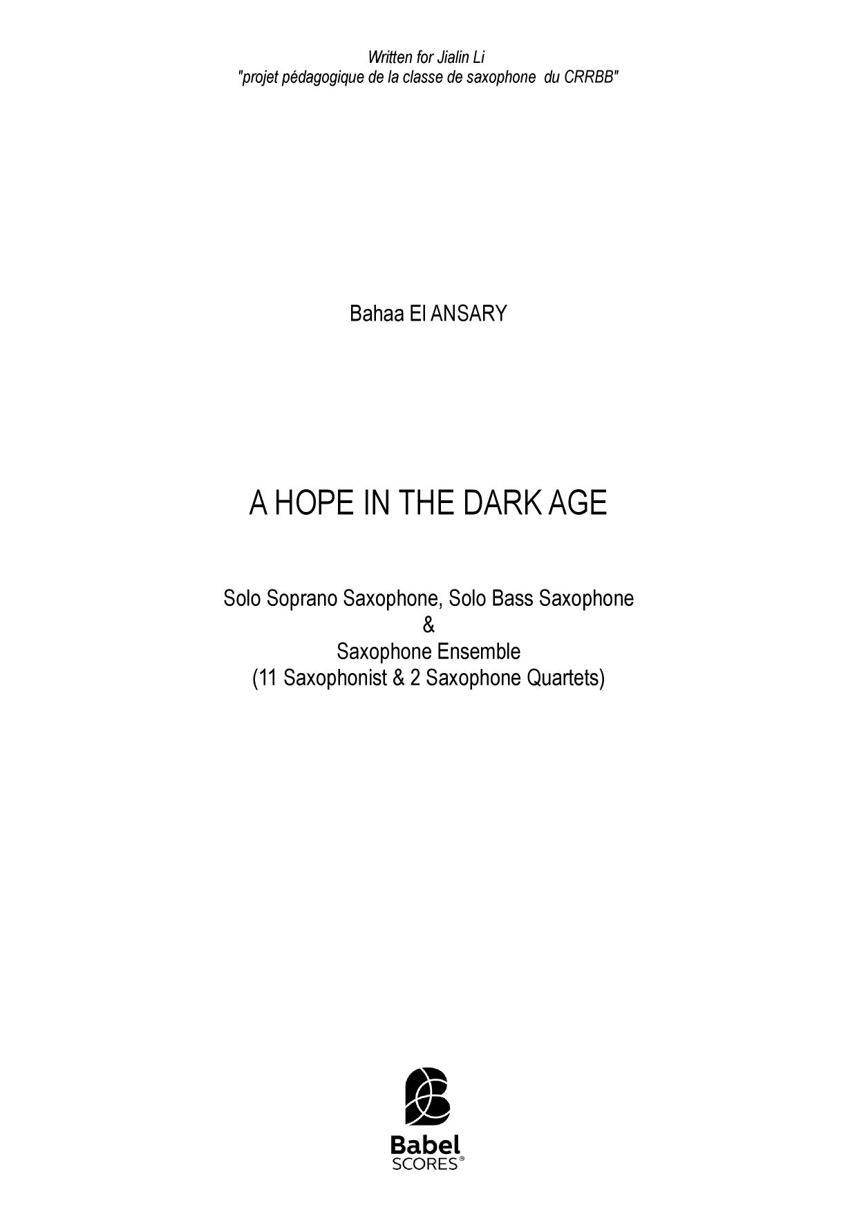 A Hope in The Dark Age