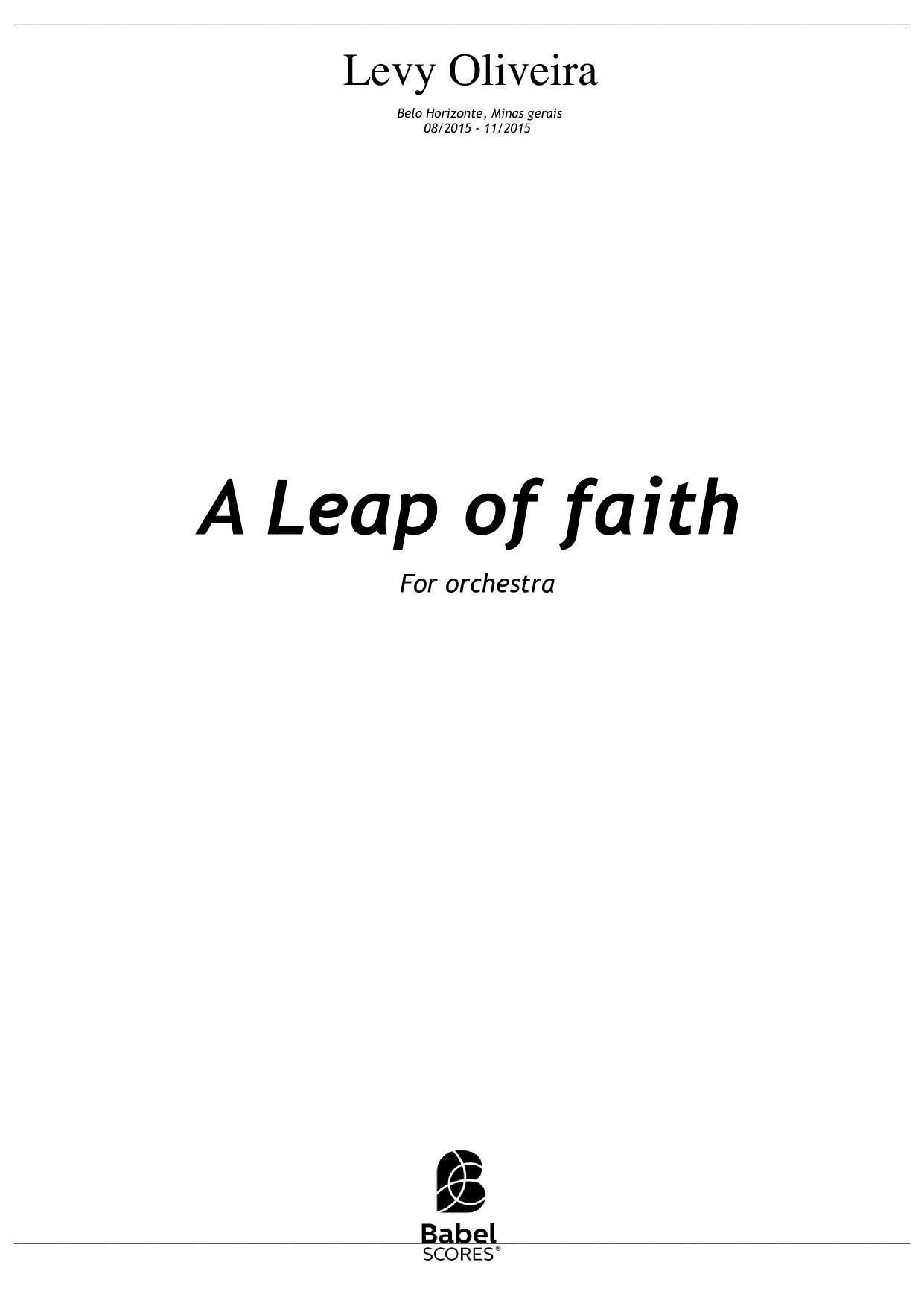 A Leap of Faith