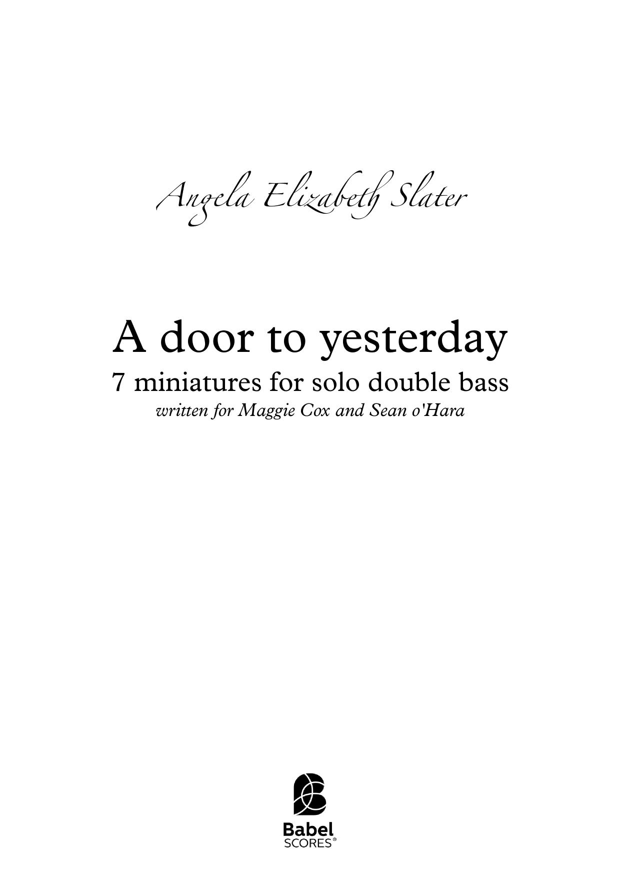 A door to yesterday