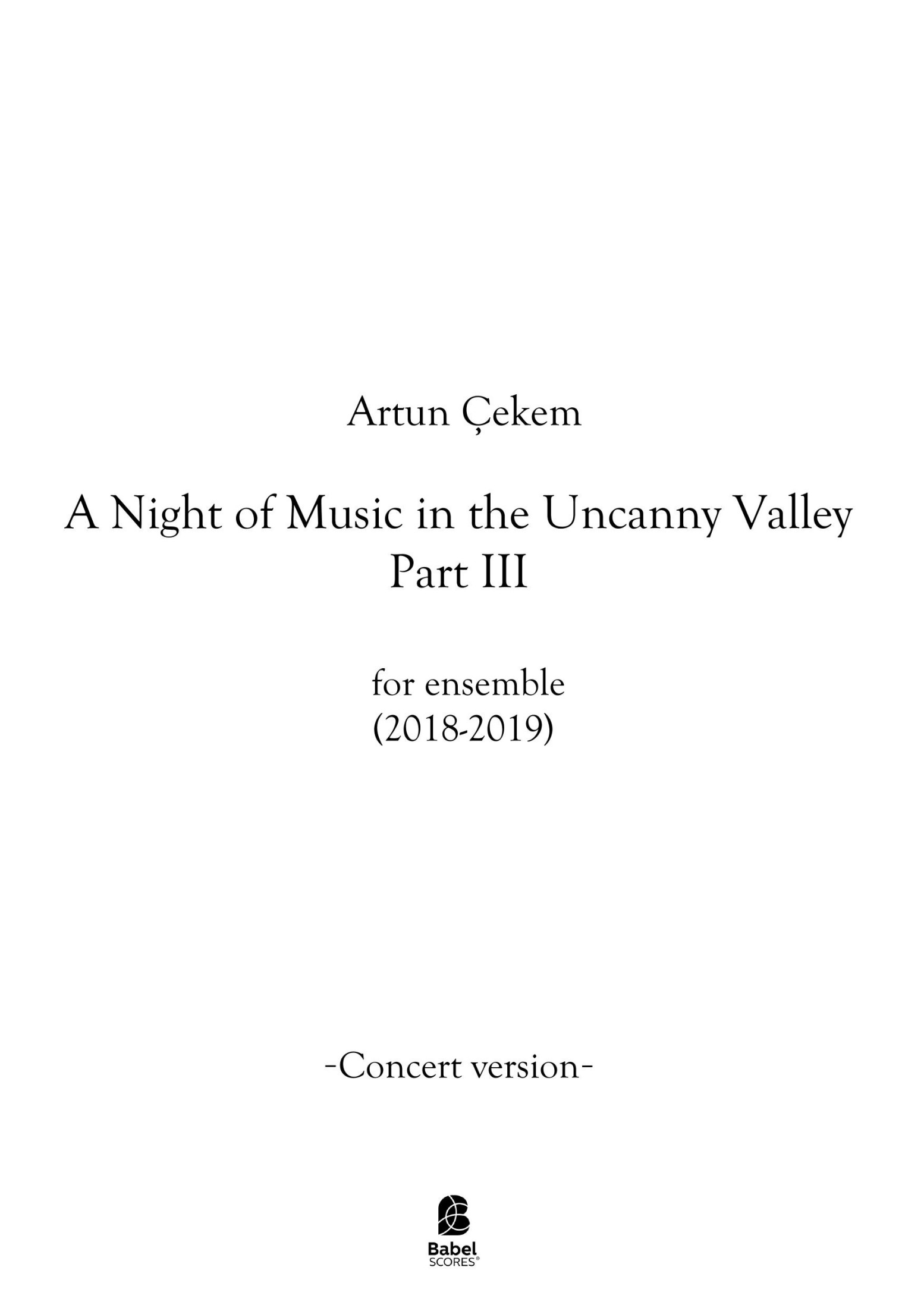 A Night of Music in the Uncanny Valley, Part III