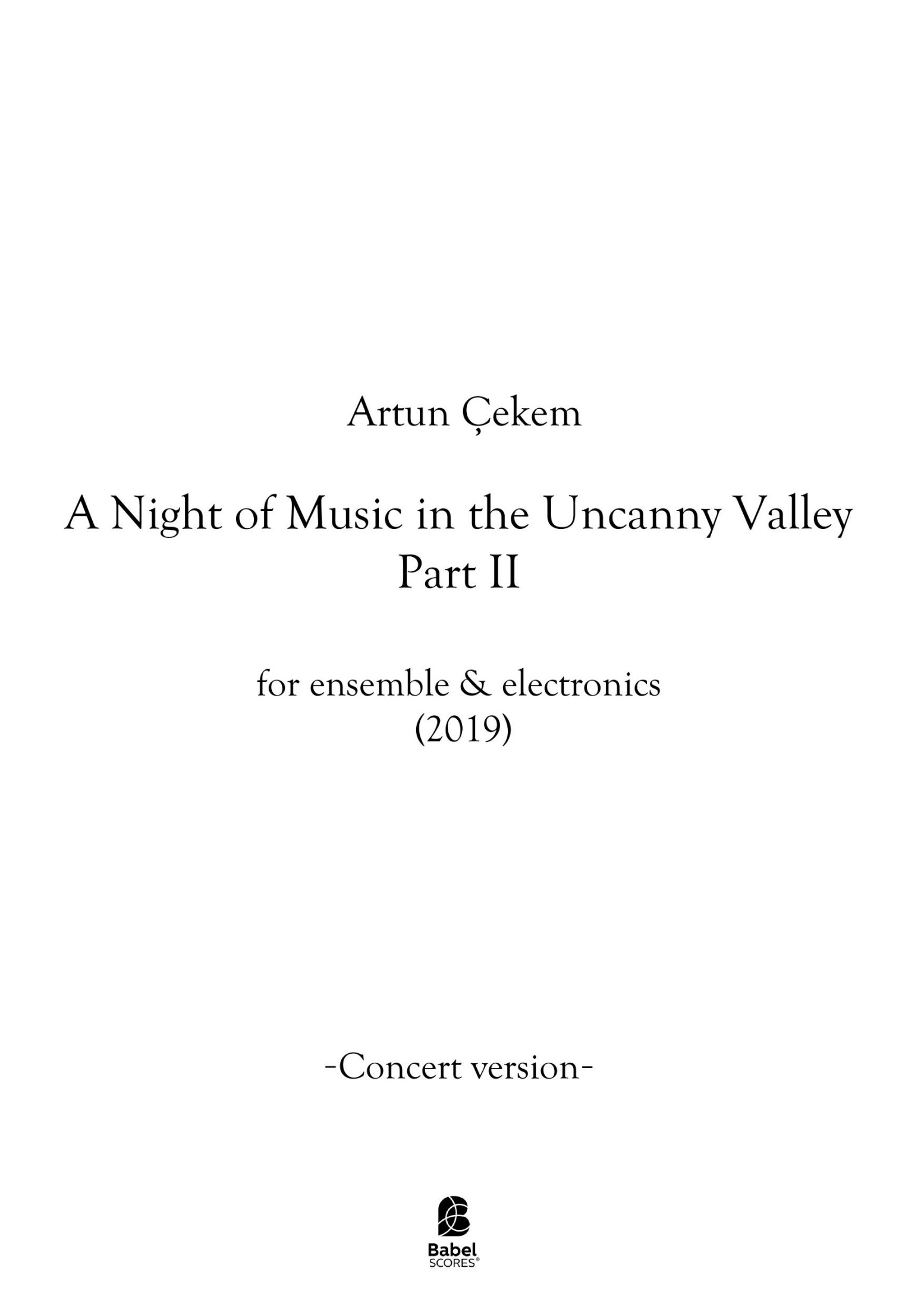 A Night of Music in the Uncanny Valley, Part II