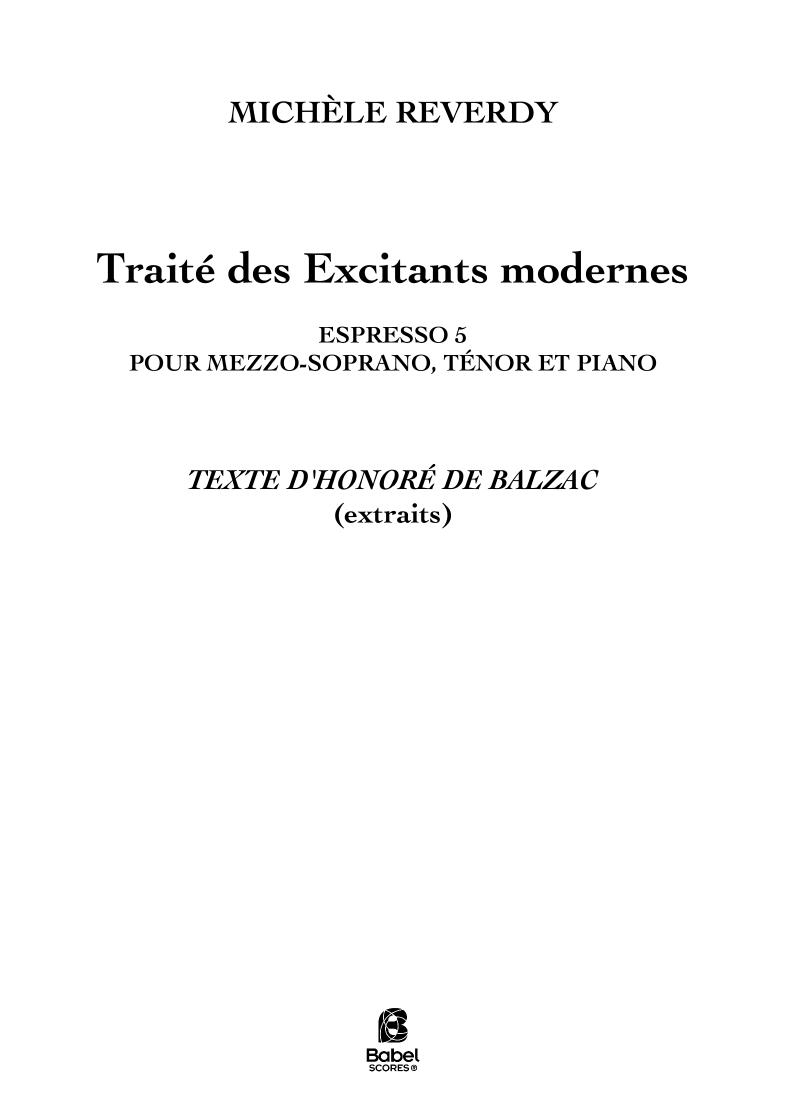 Traité des excitants modernes