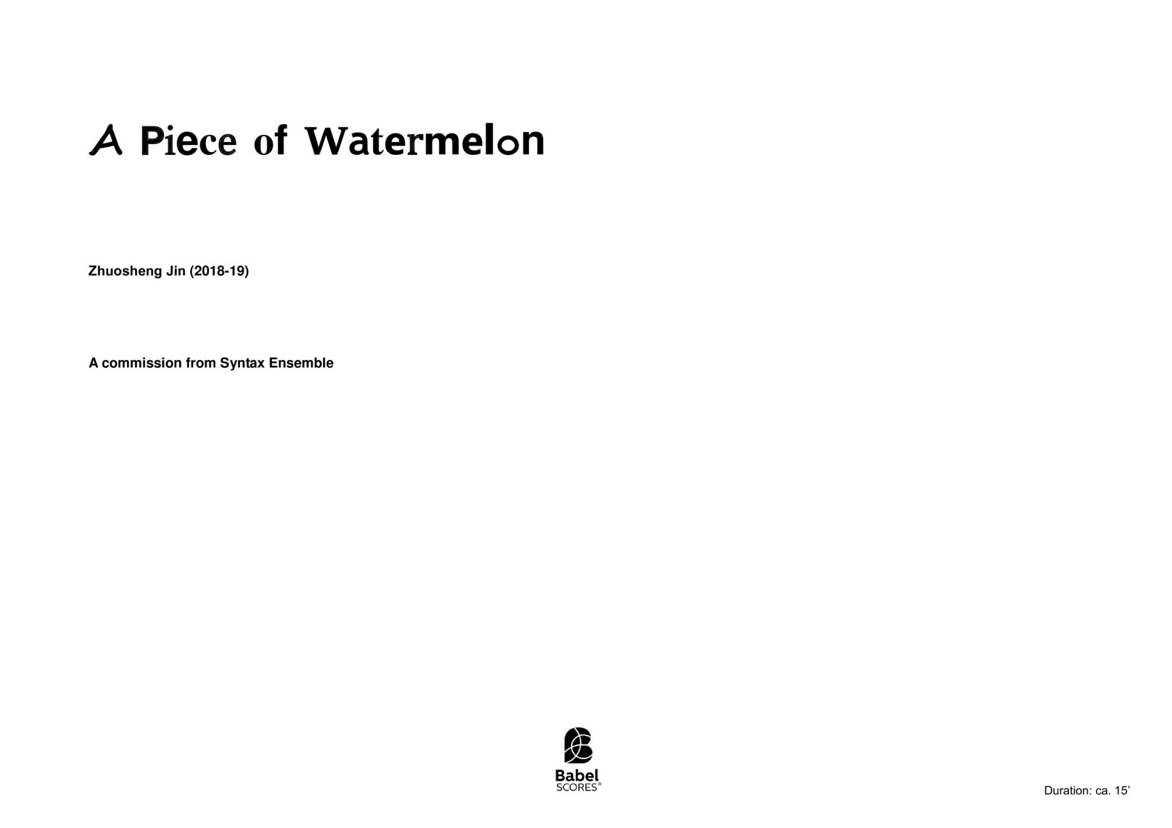 A Piece of Watermelon