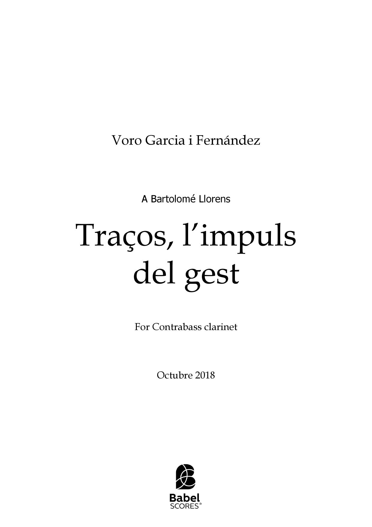 Traços, l'impuls del gest
