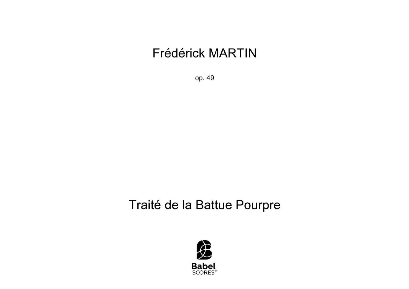 Traité de la Battue Pourpre