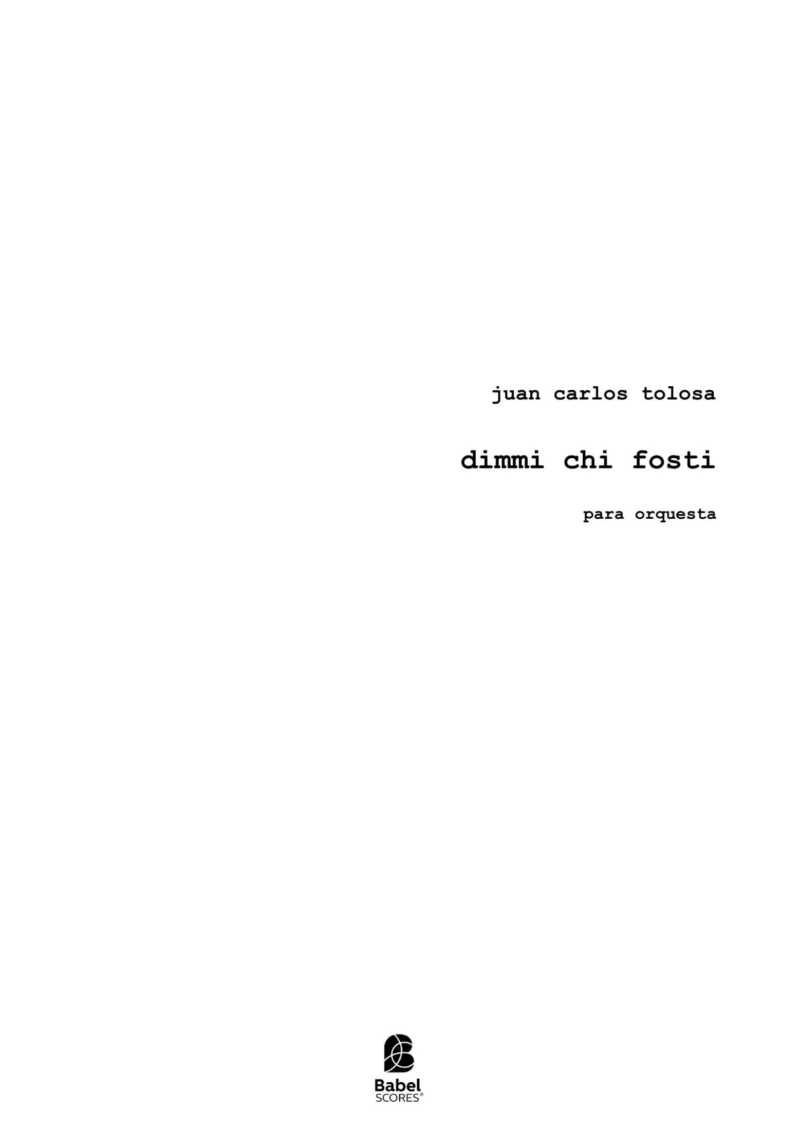 Dimmi chi fosti