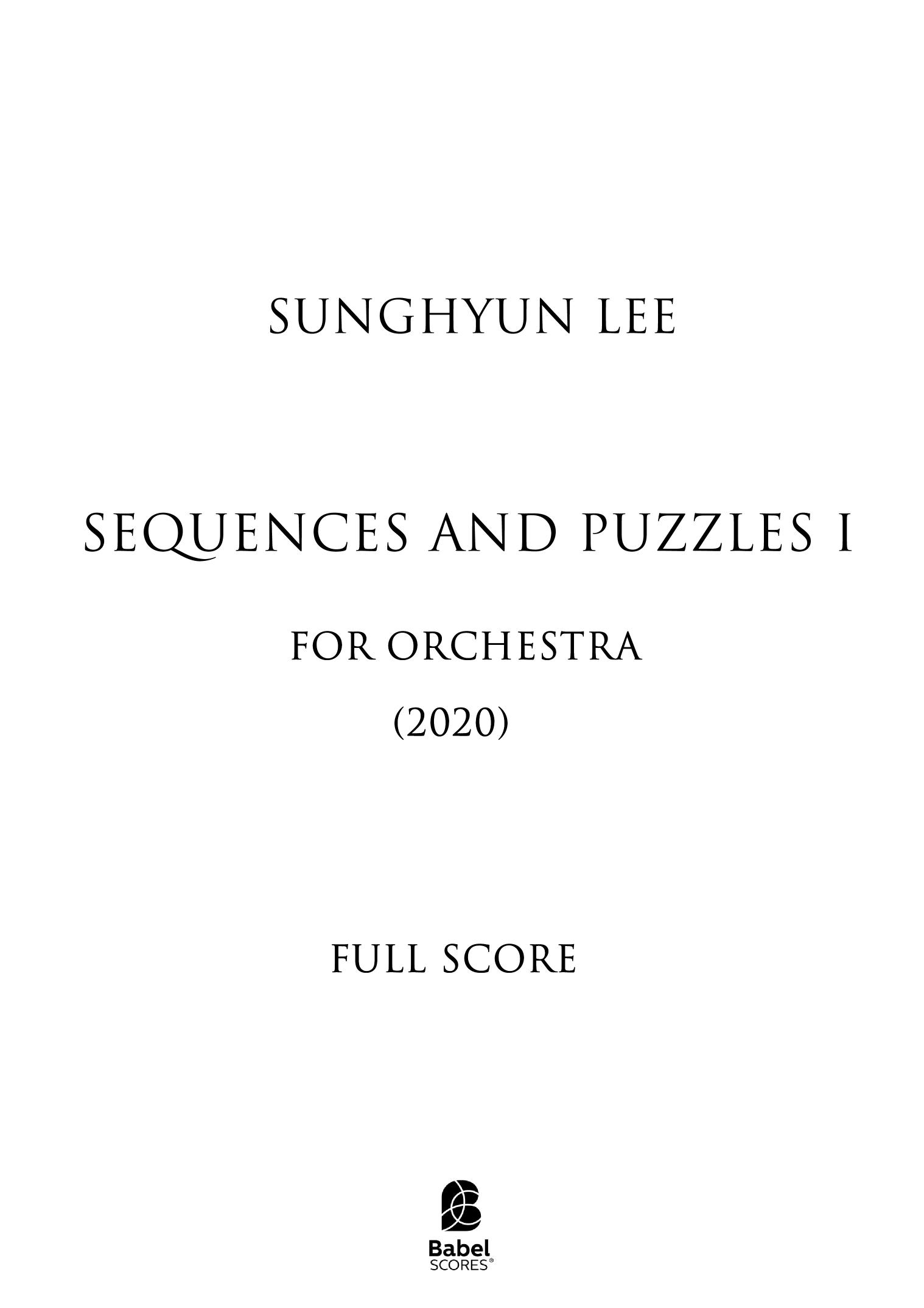 Sequences and Puzzles I