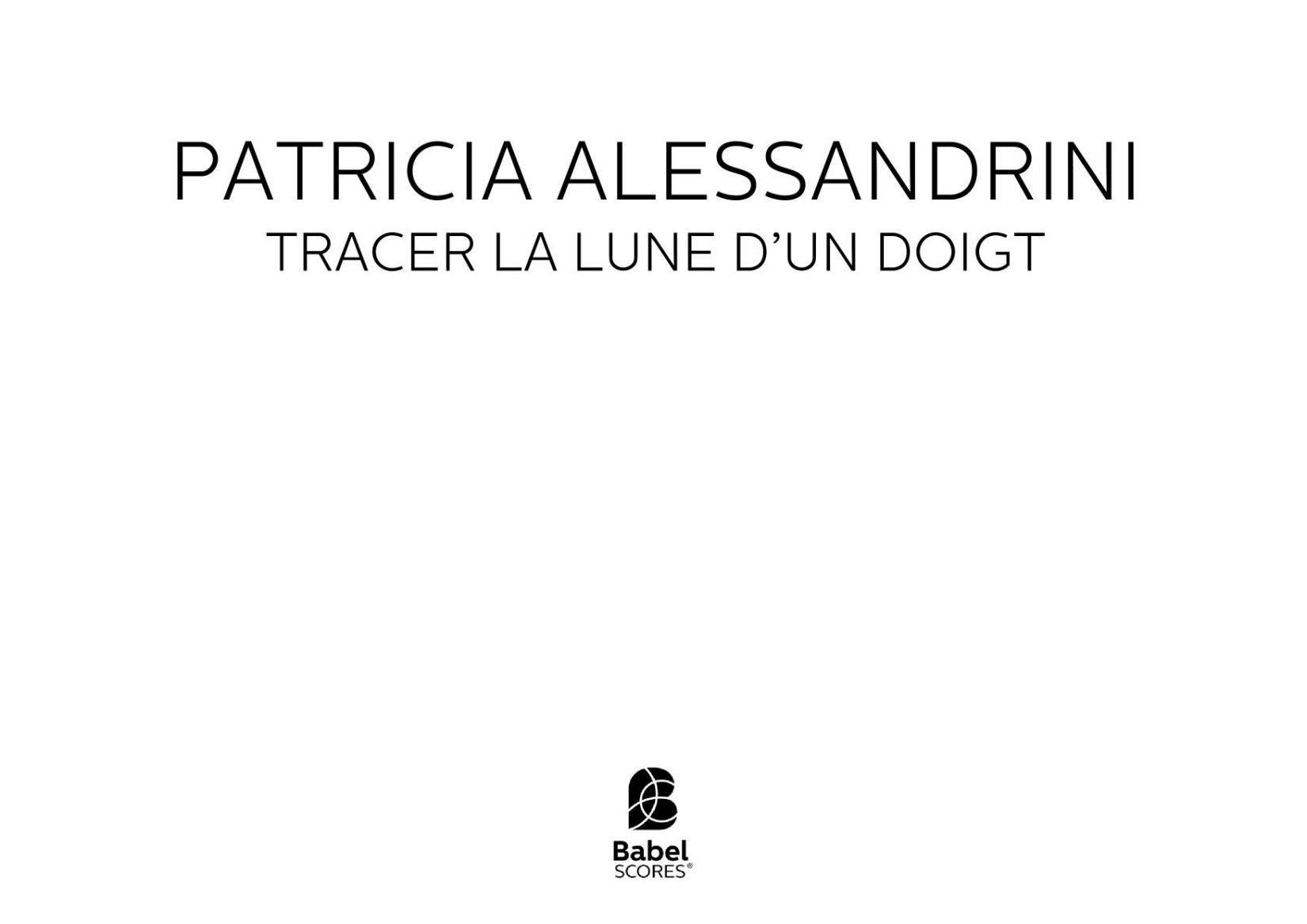 Tracer la lune d'un doigt