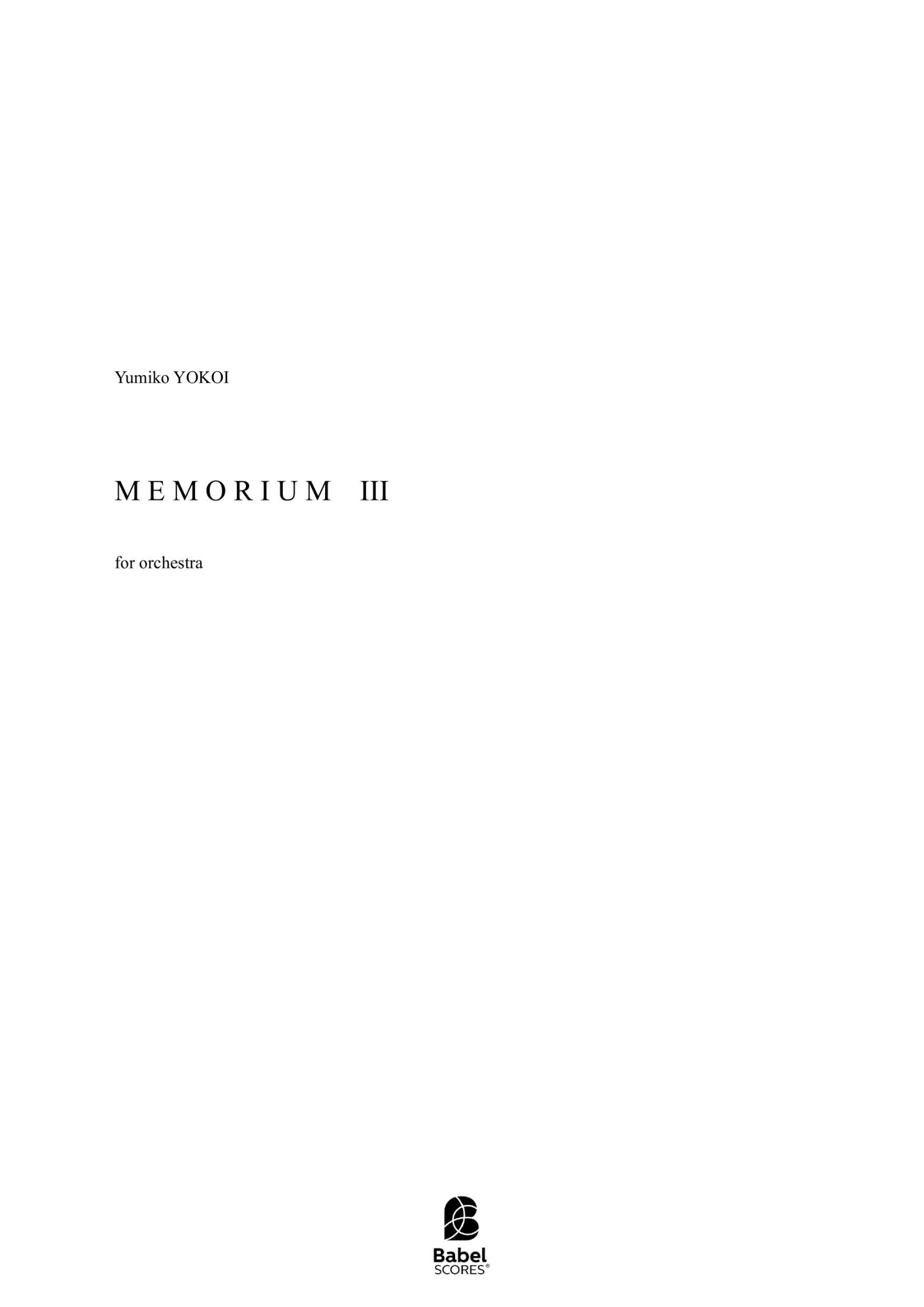Memorium III