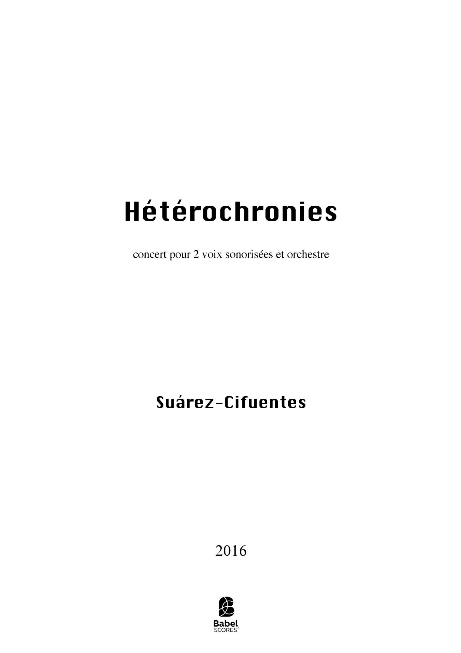 Heterochronies