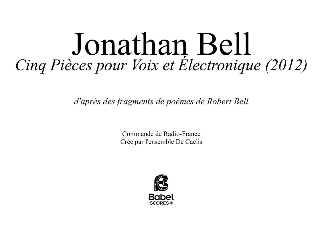 5 pièces pour voix et électronique