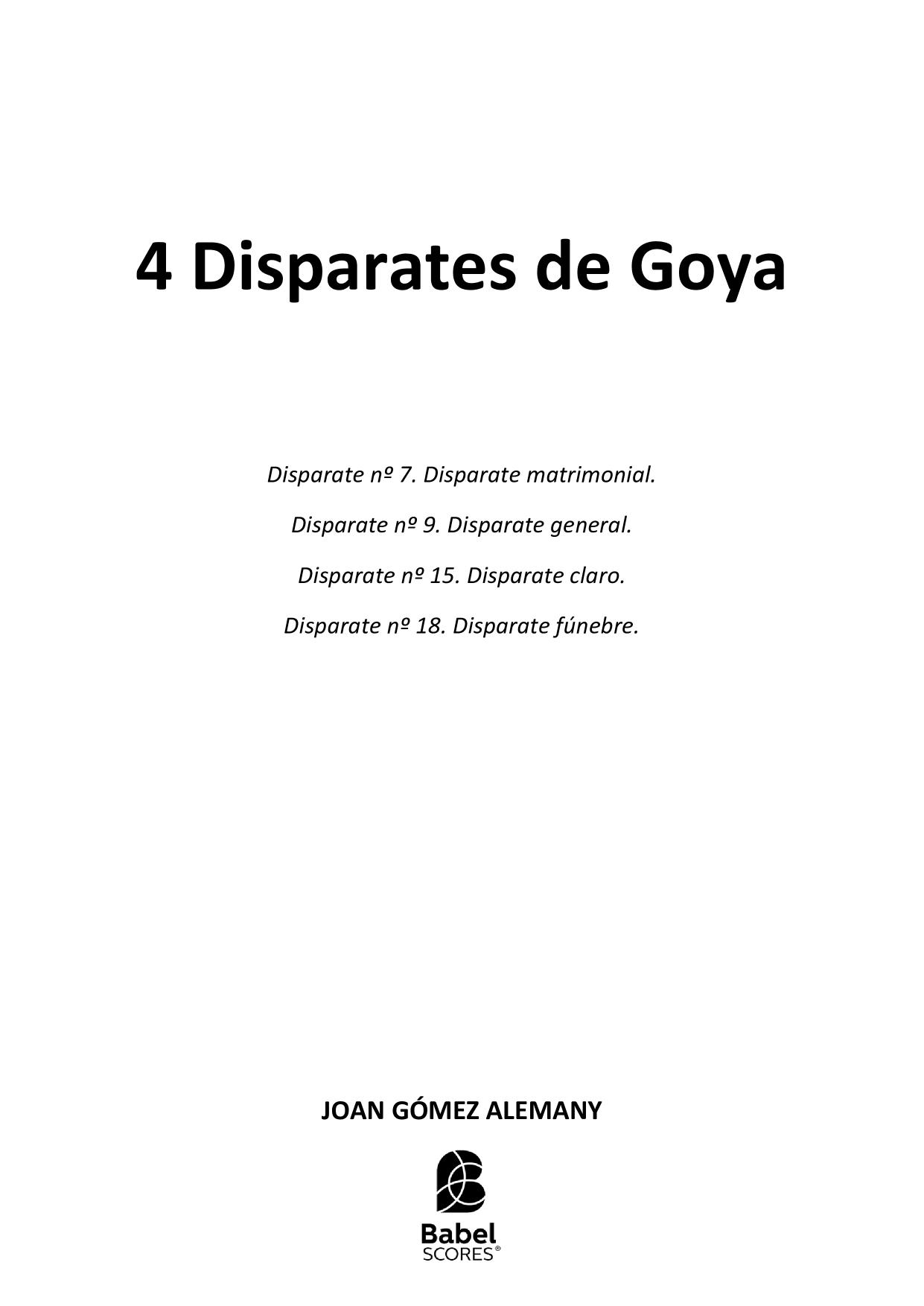 4 Disparates de Goya