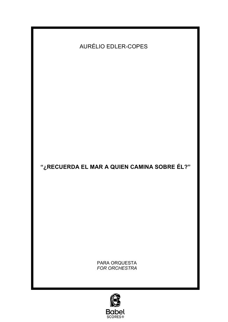 ¿Recuerda el mar a quien camina sobre él-