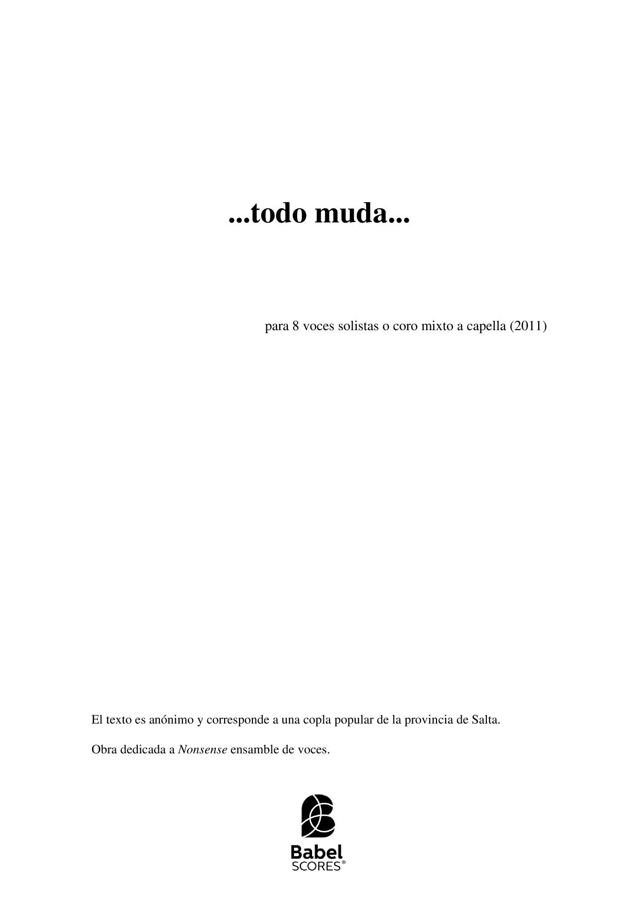 ...todo muda...