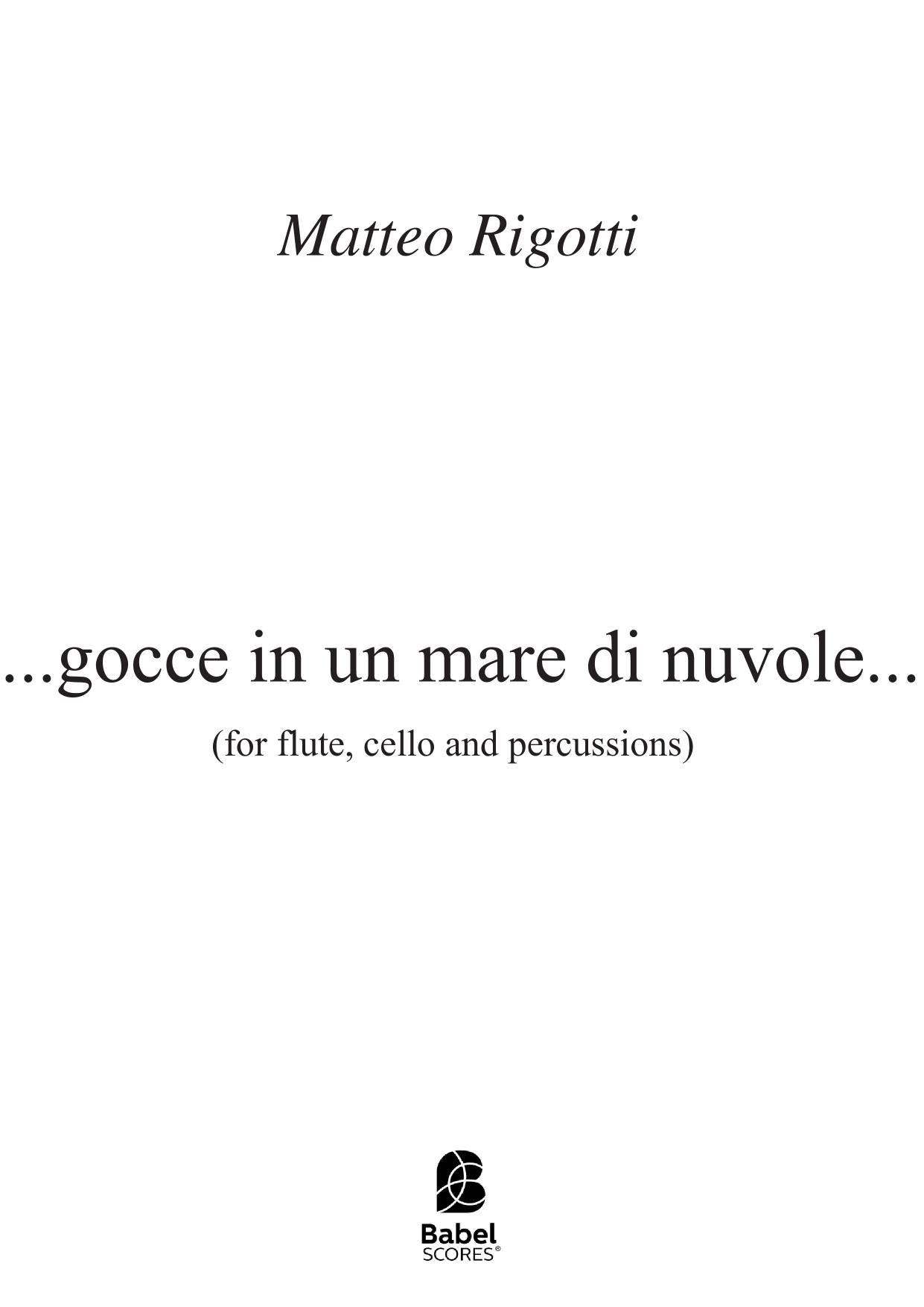 ...gocce in un mare di nuvole...