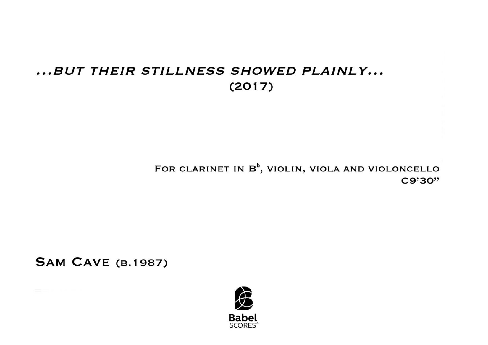 ...but their stillness showed plainly...