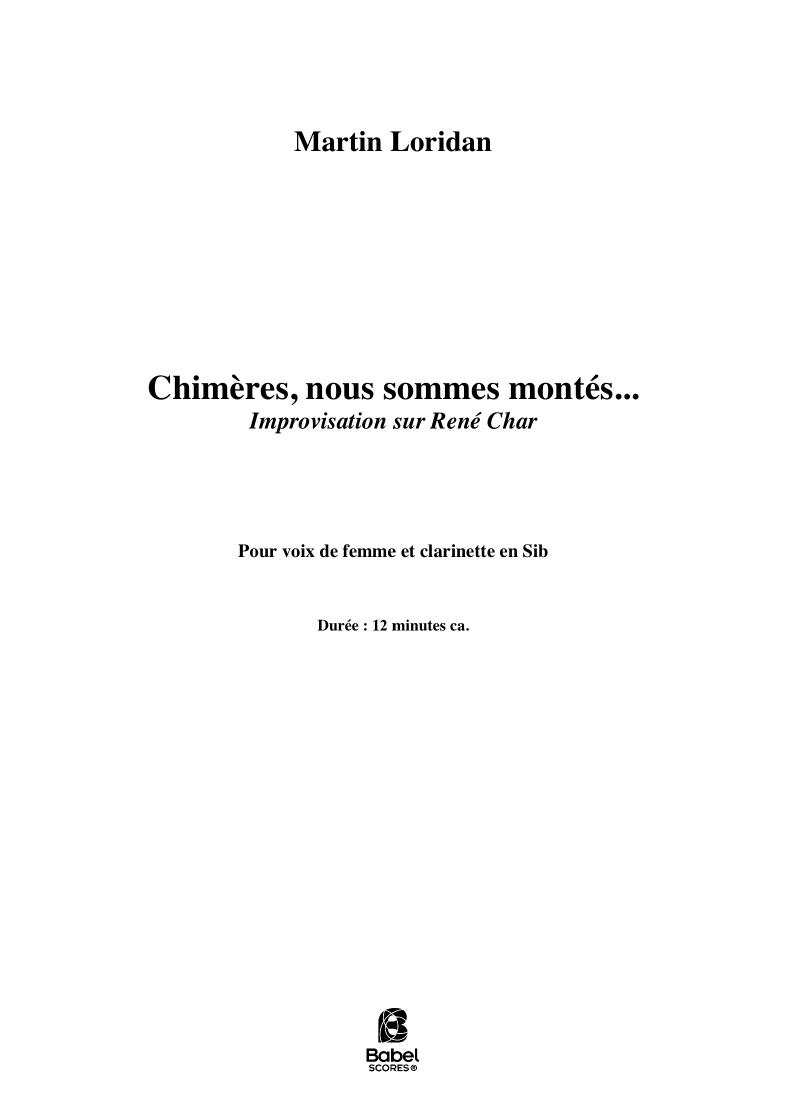 ...Chimères...