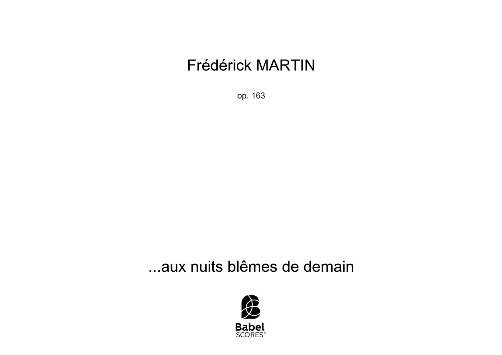 ...aux nuits blêmes de demain
