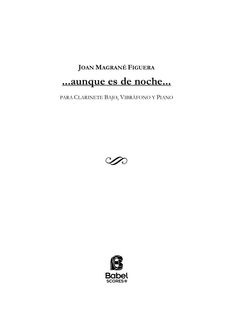 ...aunque es de noche...