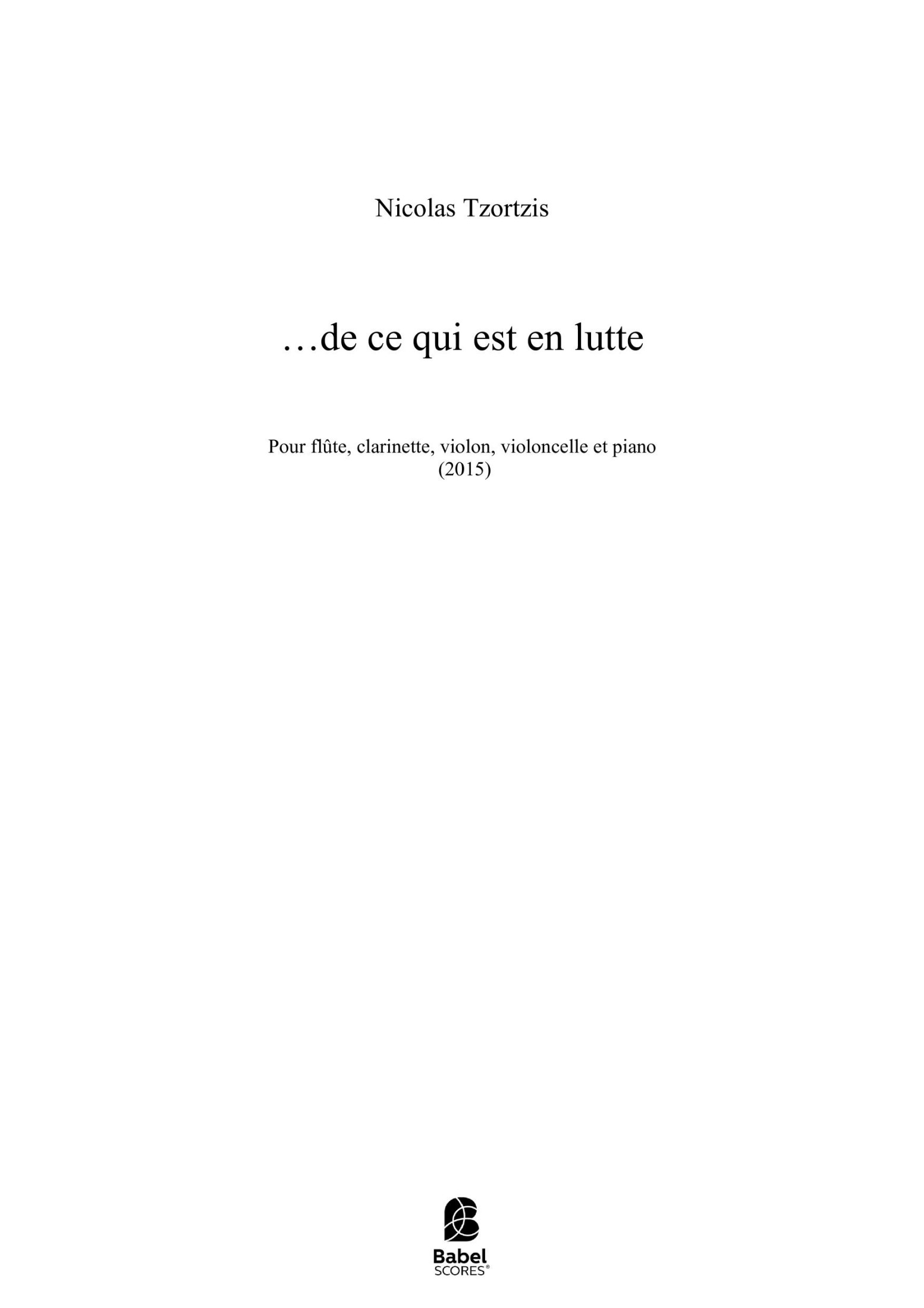 ...de ce qui est en lutte
