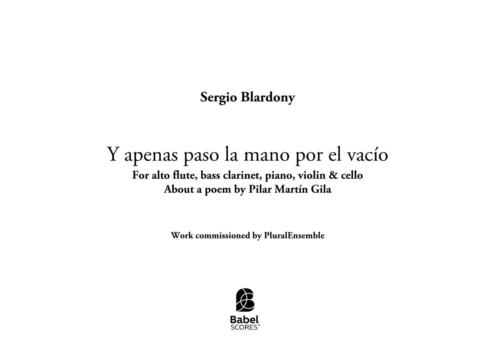 Y apenas paso la mano por el vacío