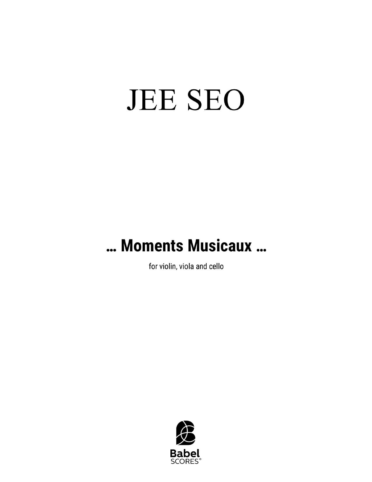 ... Moments Musicaux ...