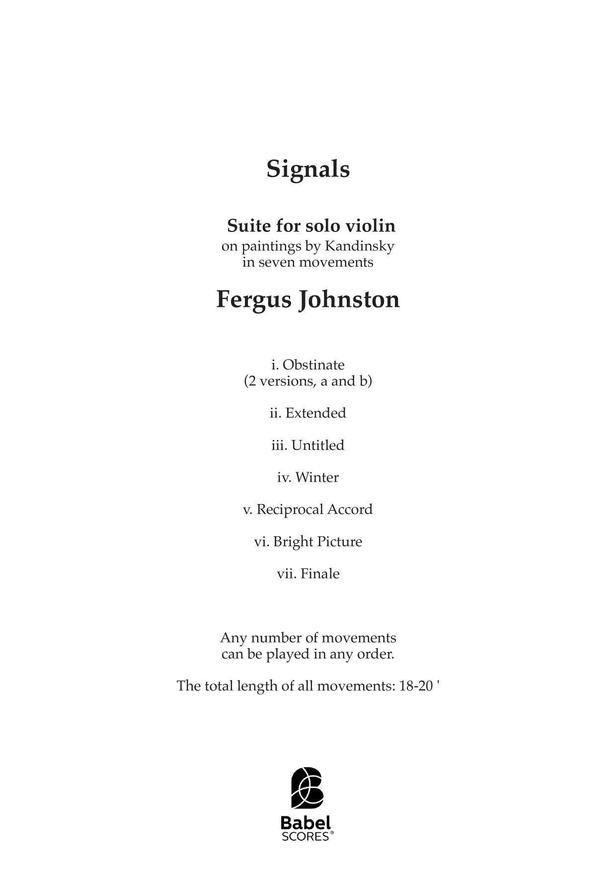 Signals